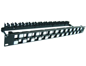 PowerMAX+ 1U 24P Cat.6/6A UTP Snap-in Panel