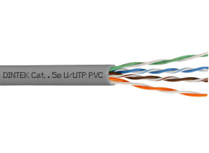 PowerPRO 4P Cat.5e U/UTP 24AWG PVC Cable - Gray	