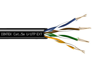 PowerPRO 4P Cat.5e U/UTP 24AWG PE Cable - Black